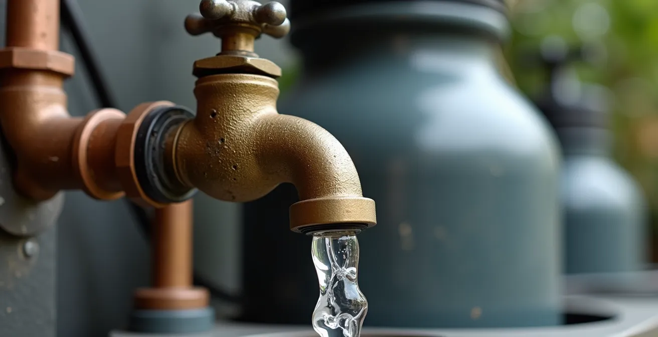 Système de pompe et jerricans pour cuisine d'été autonome